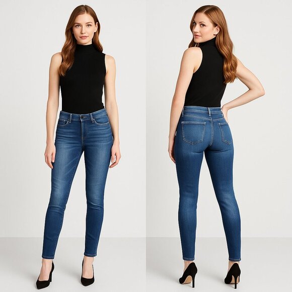 WILLIAM RAST👖 Women’s Skinny Jeans Sz 26✨ Dark Wash Stretch Fit, Celebrity Deni - Picture 1 of 16